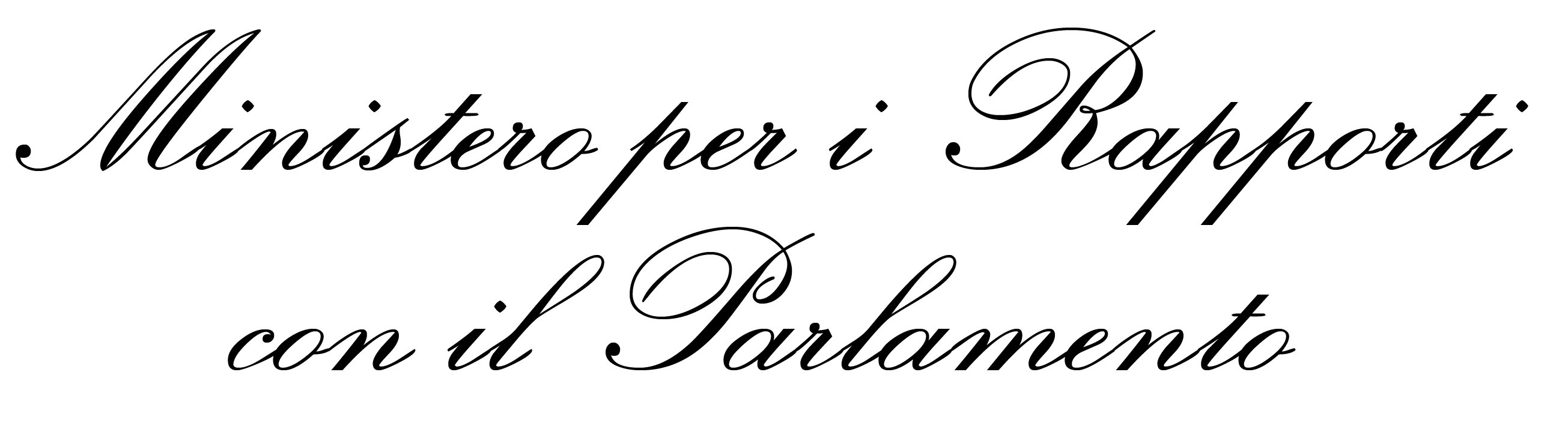 Ministero per i Rapporti con il Parlamento